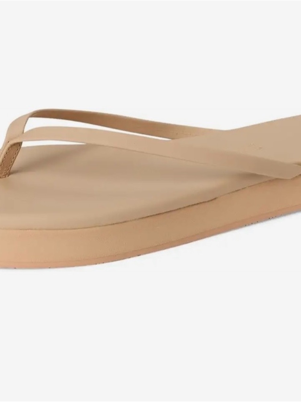TKEES Nude Beige Platform Thong Sandal